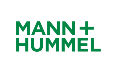 Green text reading "MANN + HUMMEL" on a white background.