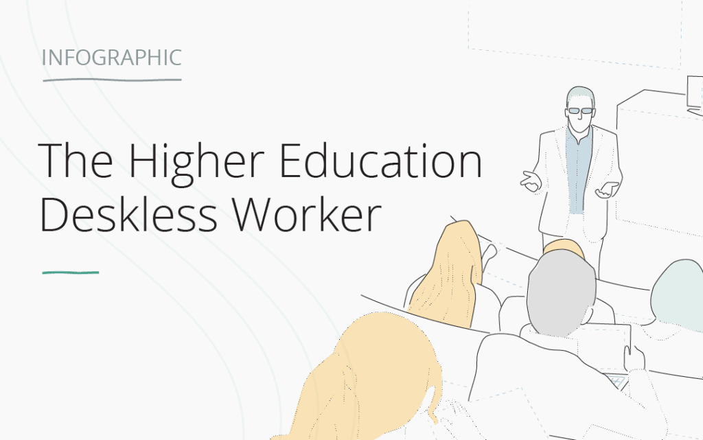 The Higher Education Deskless Worker infographic