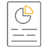 Icon of a partially shaded light bulb. The top section is shown in yellow, representing illumination, while the bottom is in gray.