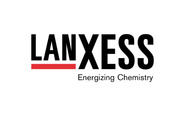 LANXESS logo with the tagline "Energizing Chemistry" below. The "X" is emphasized with a red underline.