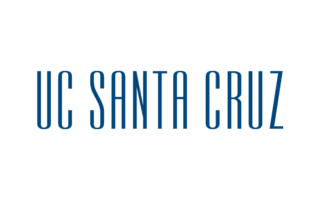 Text reading "UC Santa Cruz" in blue, uppercase font on a white background.