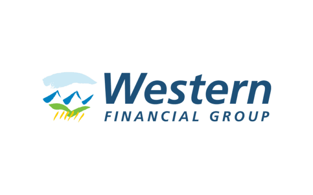 Logo of Western Financial Group featuring stylized mountains and fields with the company name in blue text.